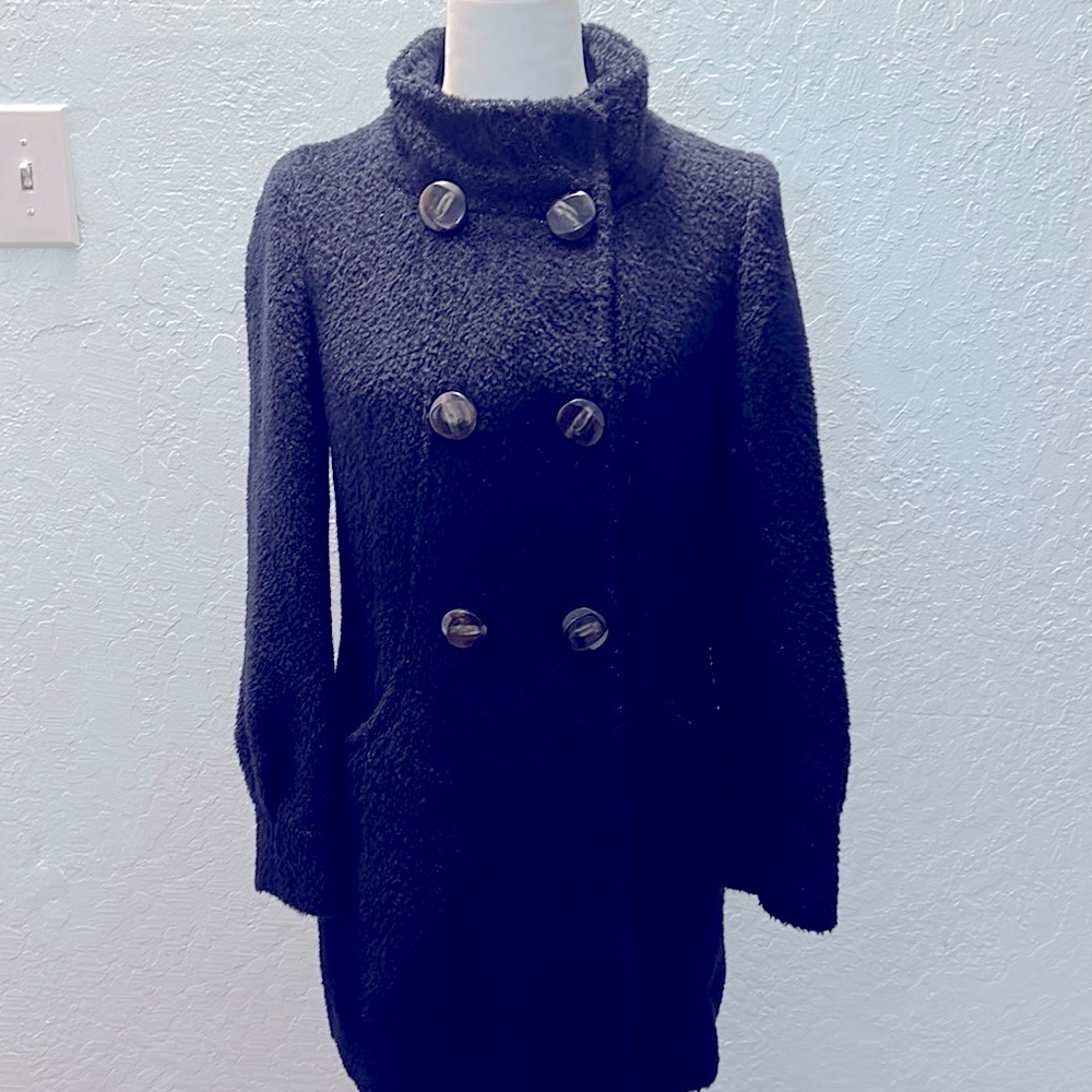 Visit Black trench coat